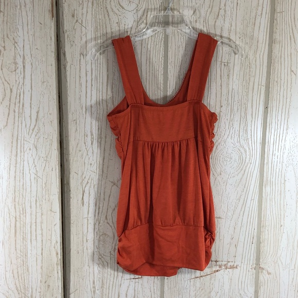 Studio Y Beaded Orange Tank Size M - Picture 2 of 8